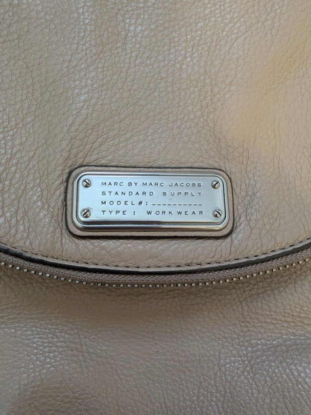 Marc by Marc Jacobs Beige Leather Shoulder Bag - Picture 3 of 7